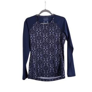 Patagonia Capilene Blue Midweight Long Sleeve Shirt Base Layer Women's Medium